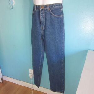 Vintage COEN Men High Rise Blue Denim Jeans Size 32 X 30 1980's ERA Tapered Pant